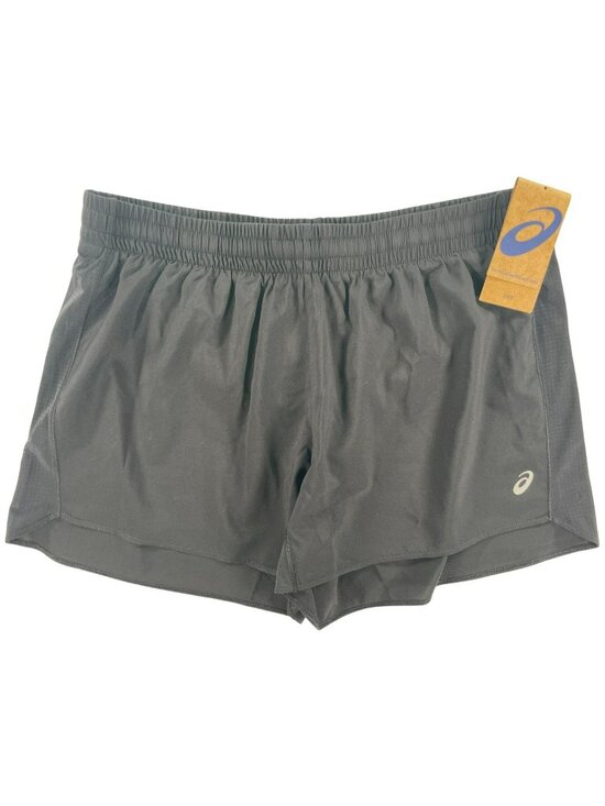 Asics Pants - Asics Silver 4-Inch Running Shorts Black Athletic Breathable Women's Size L NEW